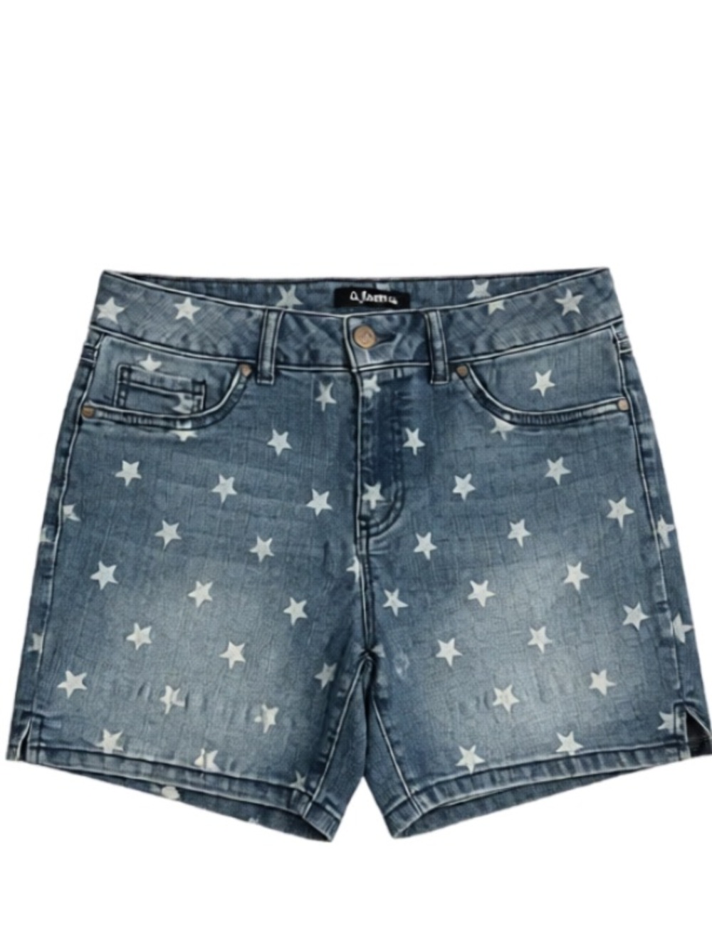 d. jeans Blue Denim Star Print Women's Shorts